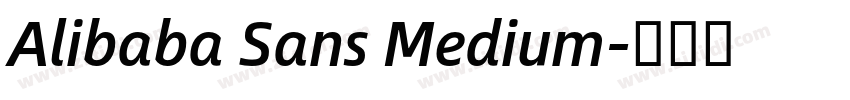 Alibaba Sans Medium字体转换